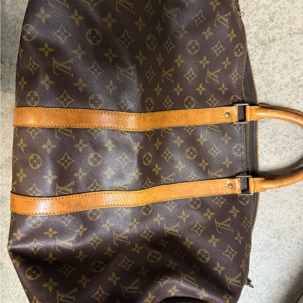 Louis Vuitton Monogram Canvas Brown and Tan Carryall 45 - Picture 3 of 9